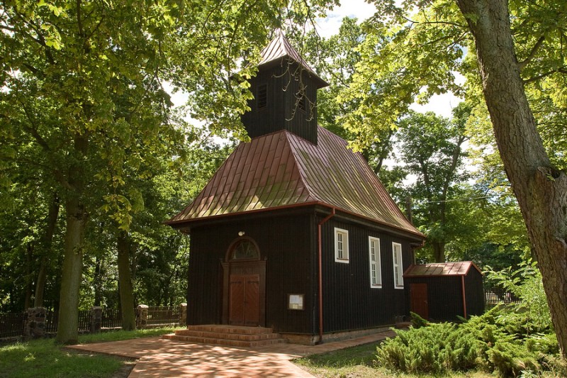 Kościółek w Kozielcu, gmina Dobrcz, powiat bydgoski, kujawsko-pomorskie 