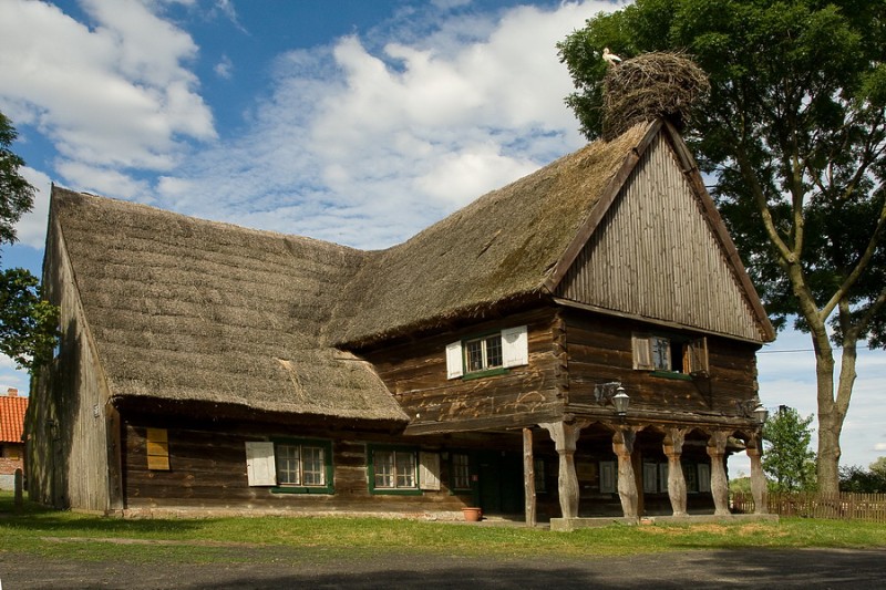 Chrystkowo - dom podcieniowy z 1770 roku 