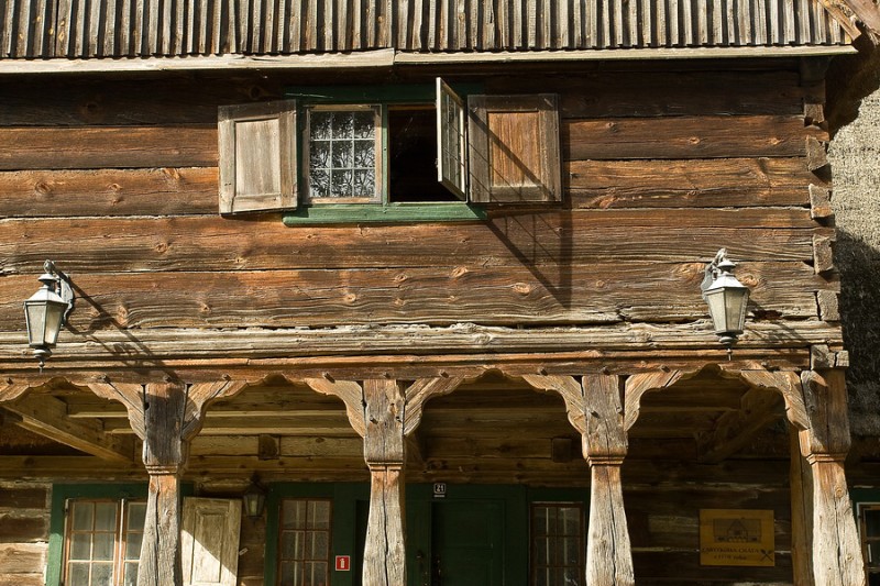 Chrystkowo - dom podcieniowy z 1770 roku 